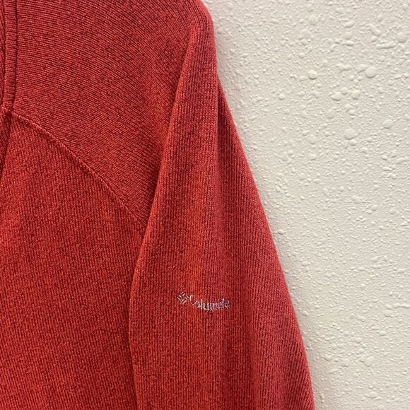 Columbia v-neck Red Button-Up long sleeve sweater 2X #716 - Picture 5 of 7